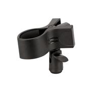 Large Universal Microphone Clip Stand Accessory with Handheld Microphone Grip and 180 Degree Adjustment