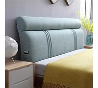 Large Upholstered Headboard Cushion Pillow - Removable Lumbar rt for Twin, Double, Queen, King Beds - 47.2" Headrest with Soft Cover for Comfort & Style (A With headboard full 47.2")