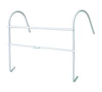 Large Urine Catheter Bag Hanging Holder - Integrated Tube Clip - Plastic Coated