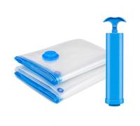 Large Vacuum Storage Bags 2 Pcs, 100 x 130 cm Storage Bags with Manual Pump