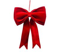 Large Velvet Christmas Tree Bow 48 x 63 cm Large Red Tree Double Thickness for Front Doors, Office, Wreath, Stairs, Window, Fireplace, Wall, Garden, Backyard