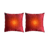 Large Velvet Heated Cushion, Flannel Heated Throw Pillow, 3-Speed Temperature Control Electric Heated Pillow for Back, Waist, Neck for Home, Office, Neckheated Sofa Cushion for Heated Support (1)