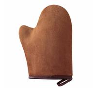 Large Velvet Soft Self Tanning Mitt | Double Sided with Stain Protection Lining | Streak-Free Fake Tan Finish | Full Body and Face Application | Machine Washable and Reusable