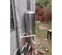 Large Vertical Pressurized Water Tank For Industrial, 79.2/66/52.8/42.2/6.4/15.8 Gal 304 Stainless Steel Well Pressure, Automatic Supply Storage Tank(42.2Gal/160L(95x50cm/37.4X19.6in))