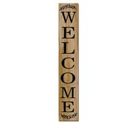 Large Vertical Wooden Outdoor Indoor Chistmas Sign For Front Door Or Porch Standing,20 * 120 CM Rustic Wood Farm House Style,Welcome Sign,Funny Room Decor Vintage Retro