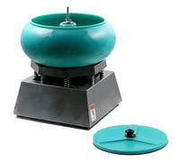 Large Vibration Barrel Polishing Machine, Stone Tumbler for Jade Metal Burr Cleaning, Surface Stains Removal, Drum Inside 42cm