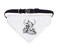 Large 'Viking Portrait Side View' Dog/Cat/Pet Bandana (PD00066080)