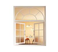 Large Vintage Flush Mount Window - Carbon Steel Frame Double Opening Glass Replacement for Kitchen Cafes and Lofts (Black 40x80cm)