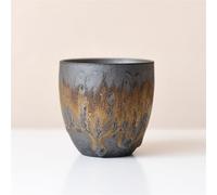 Large Vintage Gilt Ceramic Tea Cup Teaware Kung Fu Tea Cup Coarse Pottery Teacup Rust Glaze Master Cup Single Cup Coffee Cup Travel Tea Set for Tea Lovers(01)