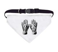 Large 'Vintage Leather Gloves' Dog/Cat/Pet Bandana (PD00064276)