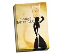 Large Vintage Retro Canvas Print Art Alcohol Advertisments L'Instant Taittinger Grace Kelly 24x16 Inches