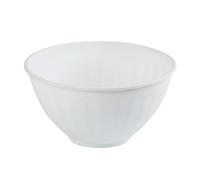 Large Volume Lightweight Mixing Bowl Flexible Plastic for Versatile Kitchen Work Serving Purposes (White, One Size)