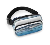 Large Waist Packs with Adjustable Strap,Bluefin Tuna Thunnus Crossbody Fanny Pack Casual Bag for Travel Sports Running Hiking