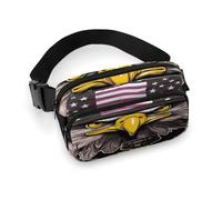 Large Waist Packs with Adjustable Strap,Cool Eagle Crossbody Fanny Pack Casual Bag for Travel Sports Running Hiking