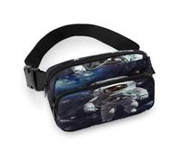 Large Waist Packs with Adjustable Strap,Space Astronaut Crossbody Fanny Pack Casual Bag for Travel Sports Running Hiking