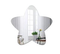 Large Wall Acrylic Mirror, Bathroom Star Mirror for Walls Wall-Mounted Mirrors for Make Up Vanity Baby Room Mirror Living Room Entryway Bedroom Kindergarten Decor Festival Stickers Decoration