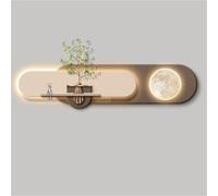 Large Wall Art Decor for Living Room Artificial Plant Painting, Modern Sandstone 3D, Luminous Wall Hanging with LED for Dining, Entrance