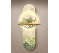 Large Wall Art Decor for Living Room ative Painting, Chinese Landscape Painting Art Decor Wall Sconce Light, Wall Hanging Mural for Dining Room, Office