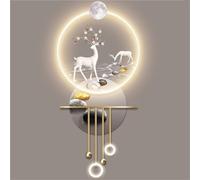Large Wall Art Decor for Living Room Hanging Painting, Imitation 3D Wall Painting with Light, Wall Sconce Lights, for Dining Room Corridor