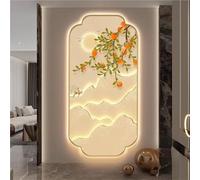Large Wall Art Decor for Living Room, Imitation 3D Wall Sculpture Painting Decoration, Painting Wall Sconce Light for Home Hallway Bedroom