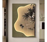 Large Wall Art Decor for Living Room Sandstone Decorative Art Painting Wall Sconce Lighting, Imitation 3D for Entryways, Dining Rooms and Hallways