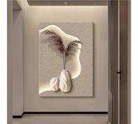 Large Wall Art Decor for Living Room Sandstone Painting, Foyer Decorative Painting, Wall Sconce Light for Hotle Lobby Dining Room Bedroom