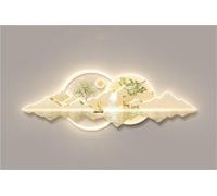 Large Wall Art Decor for Living Room Sofa Background Wall Sconce Light, Landscape Wall Hanging Decoration for Dining Room, Entrance, Corridor, Study