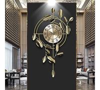 Large Wall Clock 30 Inch Silent Non-Ticking Battery Operated Modern Metal Decoration Wall Clocks for Living Room Decor