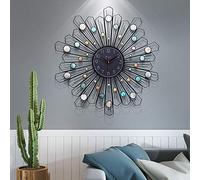 Large Wall Clock Creative Vintage Metal Clock Silent Clock Art Decorative For Home Sunburst Clock Living Room Clocks