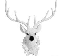 Large Wall Hanging Faux Taxidermy Decor Stag Head Antler SculptureDeer Head Wall DecorGeometry Deer Head Home Decor Deer Head Wall Mount Decor Modern Art Animal Decoration Mounted Ornaments