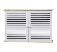 Large Wall Hanging Router Storage Box, Wall Mounted WiFi Decorative Box Bracket 2-Layer Storage Shelf Floating Shelf for TV Accessories Cable Management Box Routers