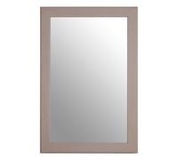 Orsina Large Wall Mirror, Grain Pattern Grey Frame Mirror For Home, Office, Closet