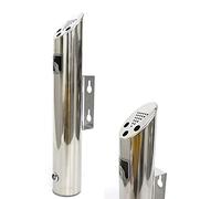 Large Wall Mounted Ashtray with Lock - 2L Capacity for Outdoor Cigarette Disposal, Rustproof Design