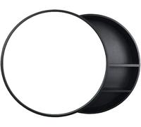 Large Wall Mounted Bathroom Cabinet with Makeup Mirror Round Vanity Cabinet with Mirror for Bathroom Storage and Organization