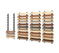 Large Wall-Mounted Floor Tiles Display Stand, 10-40cm Pattern Shelf for Retail Shops, Supermarkets, Trade Shows, Exhibition Halls - Maximize Visibility & Storage