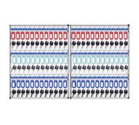 Large Wall Mounted Key Lock Box Cabinet - 180 Key Capacity Secure Key for Property Management Car Dealerships and Office Use - and Weatherproof Design