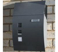 Large Wall Mounted Mailbox With A Curved Design