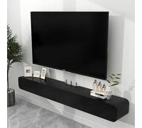 Large Wall-Mounted Mobile TV Stand for Living Room & Office, 160cm x 24cm x 18cm, Adjustable Height, Stylish Design, Space-Saving, Easy Installation