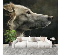 Large Wall Mural Non-Woven Wallpaper Animal Alaska Portraits Removable Waterproof Mural for Indoor Wall Art Decoration Wallpaper Dog Modern and Stylish Home Decoration 350x256cm