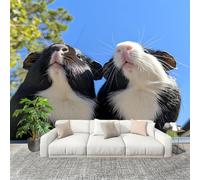 Large Wall Mural Non-Woven Wallpaper Cute Guinea Pig Pattern Removable Waterproof Mural for Indoor Wall Art Decoration Wallpaper Animal Modern and Stylish Home Decoration 300x210cm