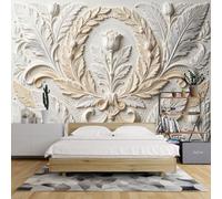 Large Wall Mural Wallpaper 120X84Inch 3D Panoramic Baroque Wall Paper Tulip Floral Wallpaper Botanical Poster Photo Wall Mural Feature Home Decor for Bedroom Living Room Tulip 300X210Cm/120X84Inch(W