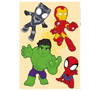 Large Wall STICKERS decals Spidey and His Friends set bedroom 50x70 cm