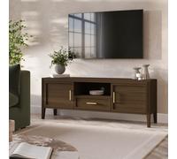 Large Walnut TV Stand with Storage - TV's up to 65 - Delilah