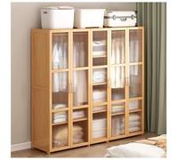 Large Wardrobe Cabinet with Storage Shelf and 2/3/5 Door, Engineered Wood