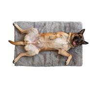 Large Warm Dog Bed Luxury Thick Kennel Cushion - Fluffy Soft Pet Sofa Mat, Cozy Sleeping Crate Pad, Washable Flat Dog Blanket Mattress | Bedroom Home Apartment Living Room Dorm Indoor Floor Space