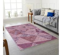 Large Washable Rugs for Living Room Extra Large Area Rug, Vintage Boho Rugs, Low Pile, Non-Shedding, XL Carpet, Modern Design, Dining Room, Home Office, Bedroom (LOFT, 160 X 230 CM)