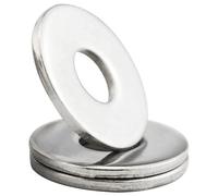 Large Washer Flat Form G Stainless Steel A2 Penny Washers DIN 9021 - Durable Metal Washers for Superior Fastening Pack of: 50 Size: M2 (2mm)