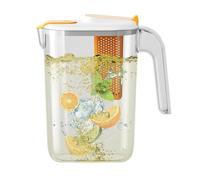 Large Water Pitcher with Removable Fruit Infuser | BPA-Fre_e & Leakproof | Fridge Door Jug | 2.6L Capacity