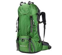 Large Water Repellent 60L Mountaineering Bag Outdoor Sports Backpack Hiking Backpack with Rain Cover,Labor Saving Breathable Lightweight Outdoor Sport Skiing Mountaineering Climbing Camping Backpack