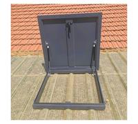 Large Waterproof Metal Roof Hatch -Access Cover for Easy Roof Maintenance Skylight and Basement Exit - Versatile 25.6 x 22 Inch Access Door Solution